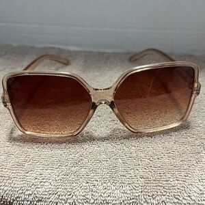 Brown Square Fashion Sunglasses